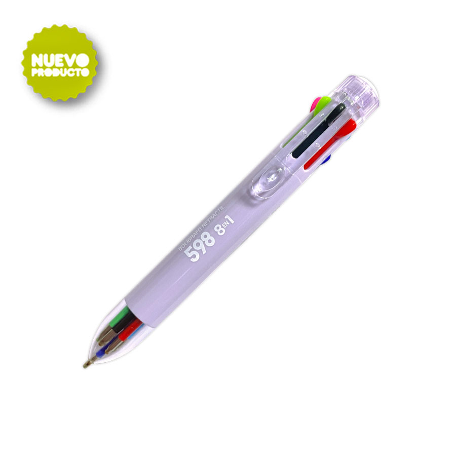 BOLIGRAFO 8 EN 1 DE .07 MM