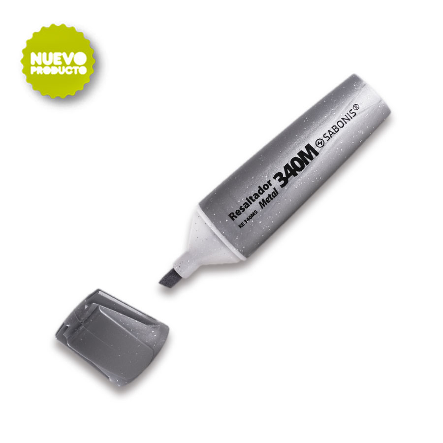 RESALTADOR  METALICO CON GLITTER.BLISTER C/ 6 COLORES SURTIDOS