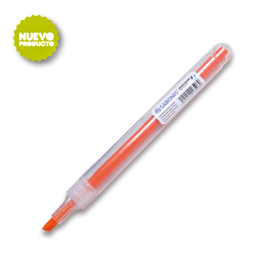RESALTADOR FLUORESCENTE DELGADO C/ 6 COLORES SURTIDOS